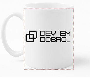 Caneca Dev em Dobro