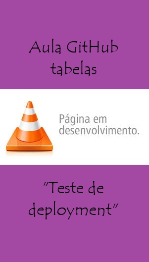 Tabela de comandos