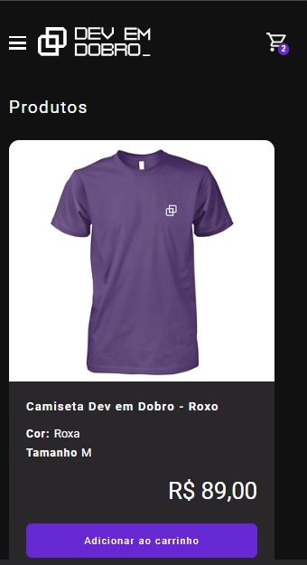 Página de compras